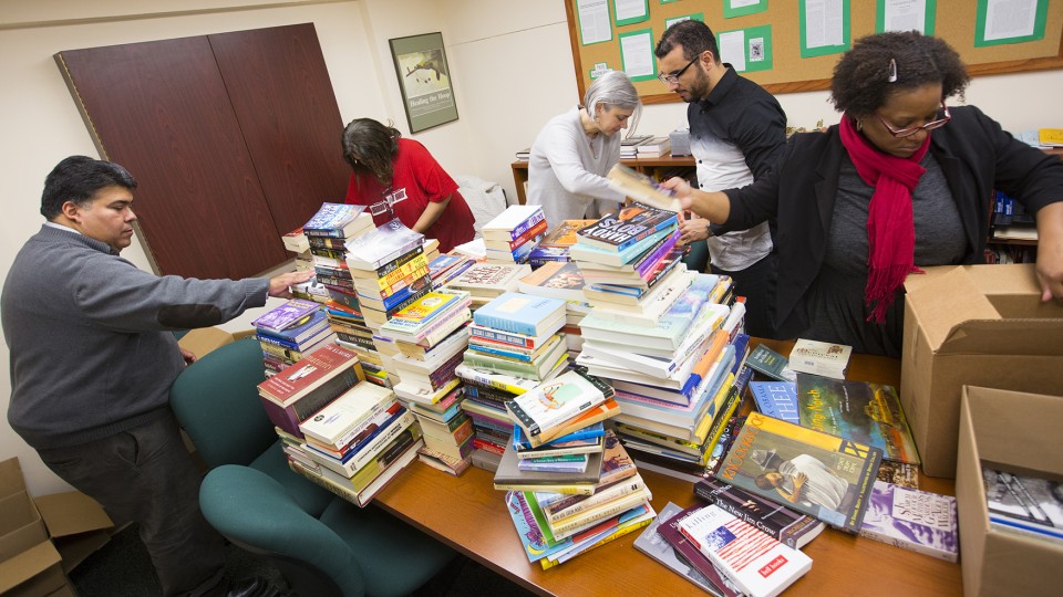 Ethnic studies donates books to Ferguson library