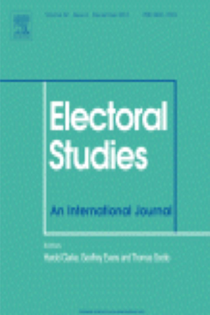 Cover of Electoral Studies